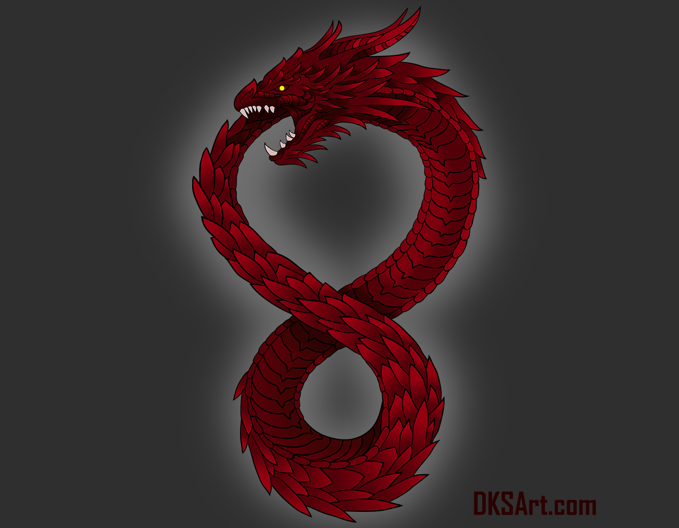 Altered Carbon Dragon Tattoo Design.