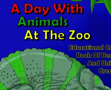 Thumbnail video image cover for kids coloring book with zoo animals