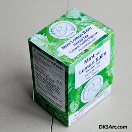 Mint Tea Box Design Side 1 View