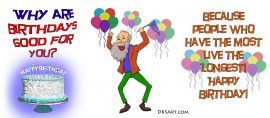 Free printable funny birthday card with old man dancing