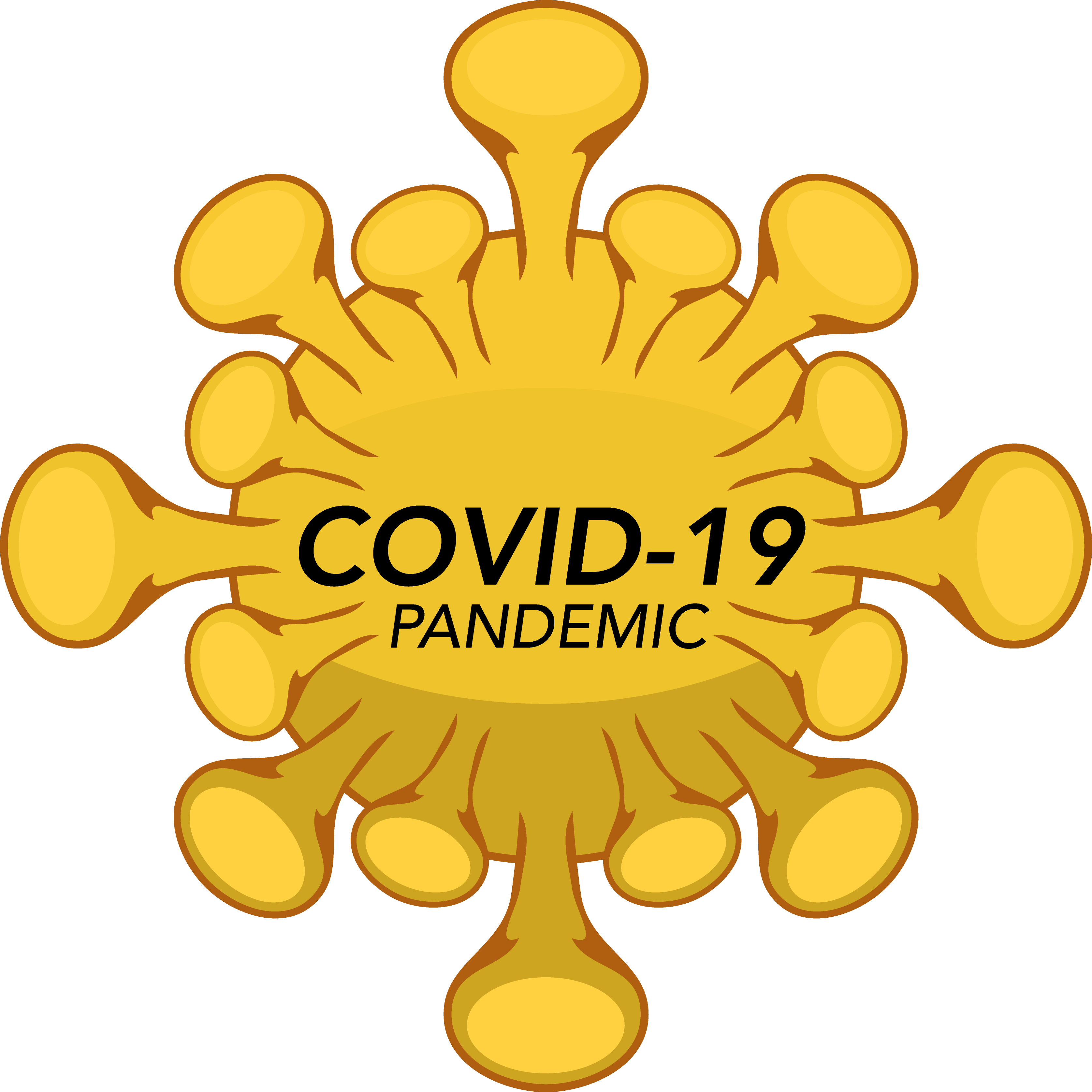 Covid 19 Corona Virus Pandemic Logo Design