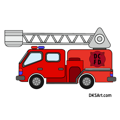 Concept art of fire truck