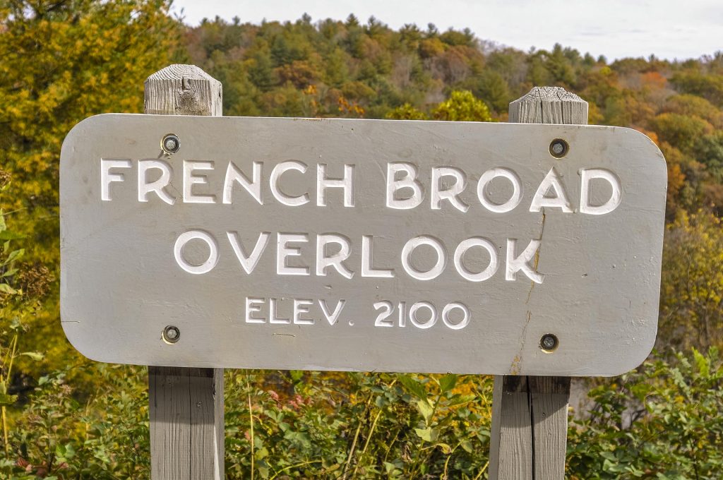 french broad overlook sign